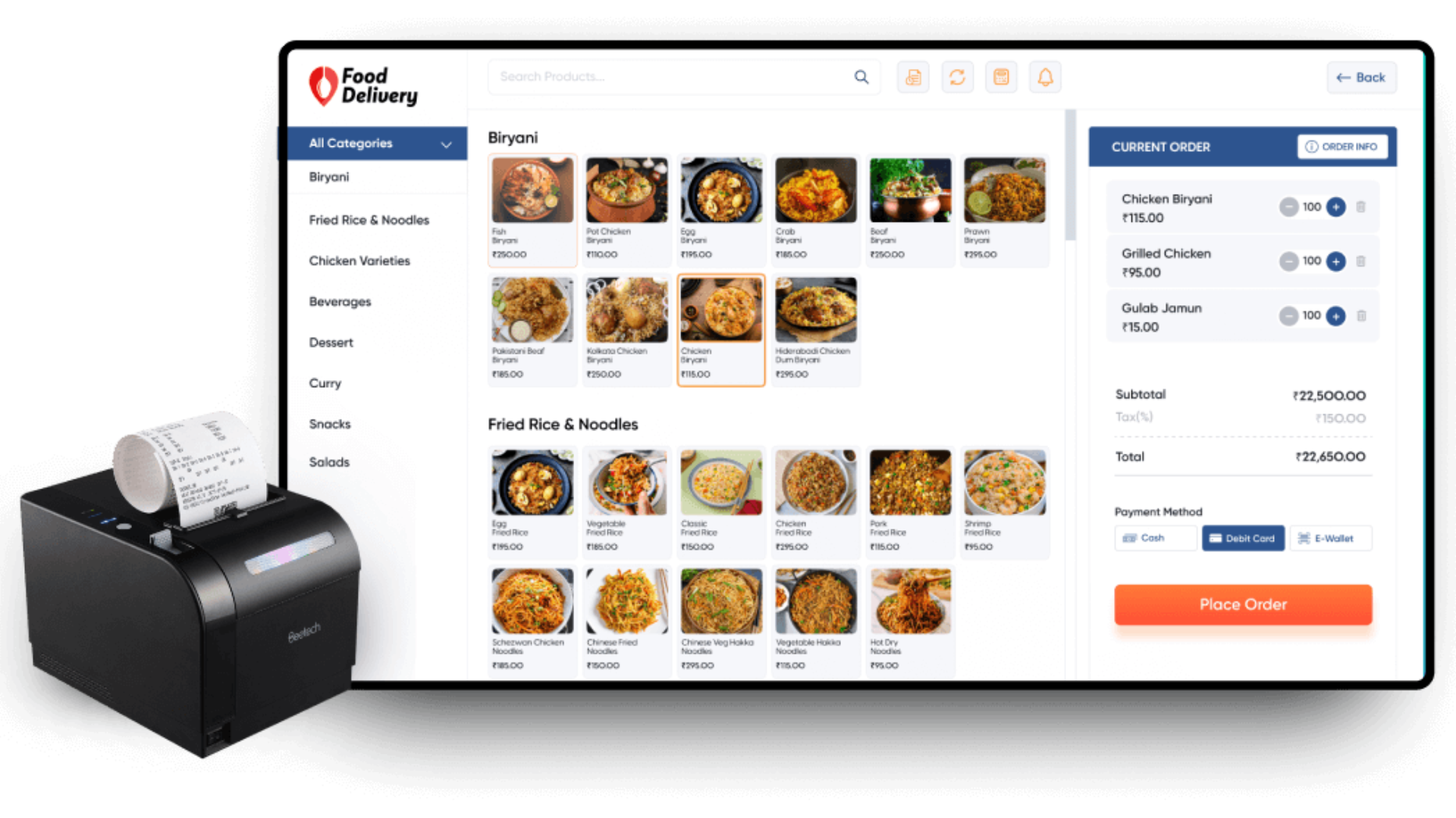 Flutter Based POS For Restaurant